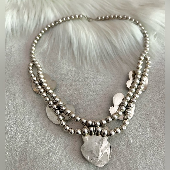 Artisan Handmade Large tigers eye necklace Made in Mexico - Picture 4 of 9